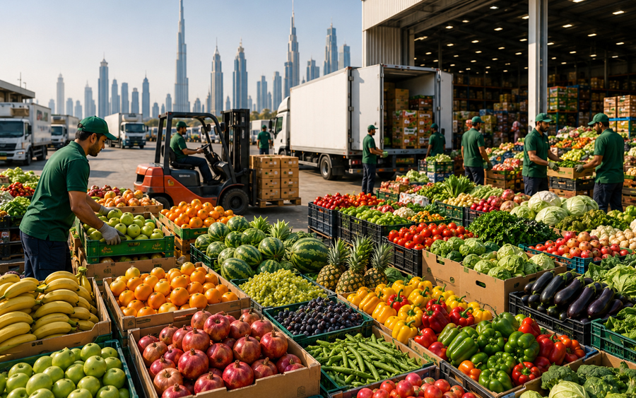 fruits and vegetables wholesale distributors Dubai UAE